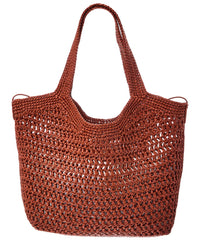 Tod's Logo Medium Raffia Tote