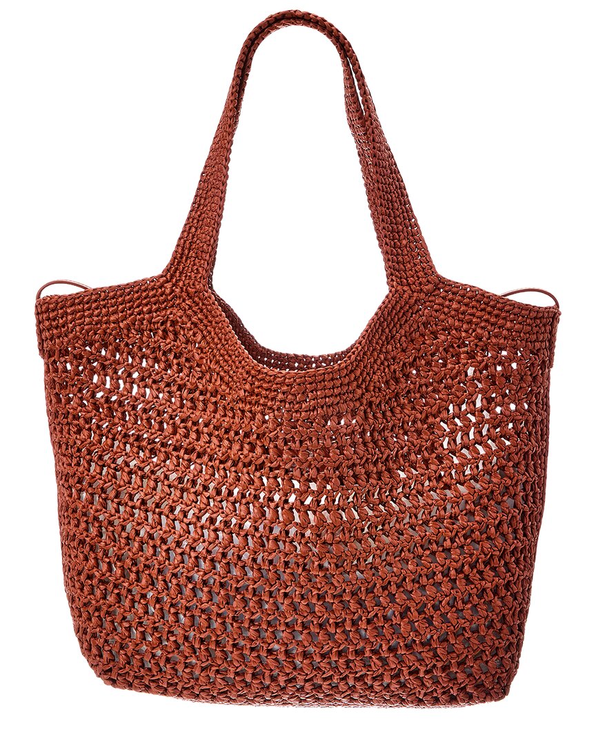 Tod's Logo Medium Raffia Tote