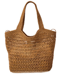 Tod's Logo Medium Raffia Tote