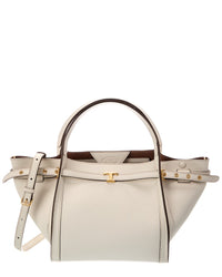 Tod's Logo Small Leather Tote
