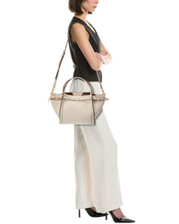 Tod's Logo Small Leather Tote