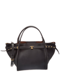 Tod's Logo Small Leather Tote