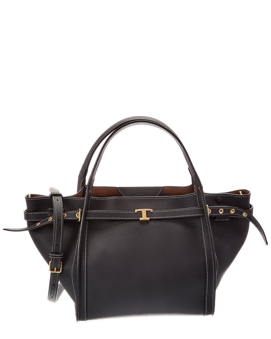 Tod's Logo Small Leather Tote