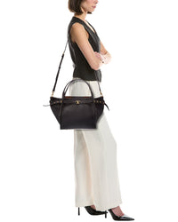 Tod's Logo Small Leather Tote