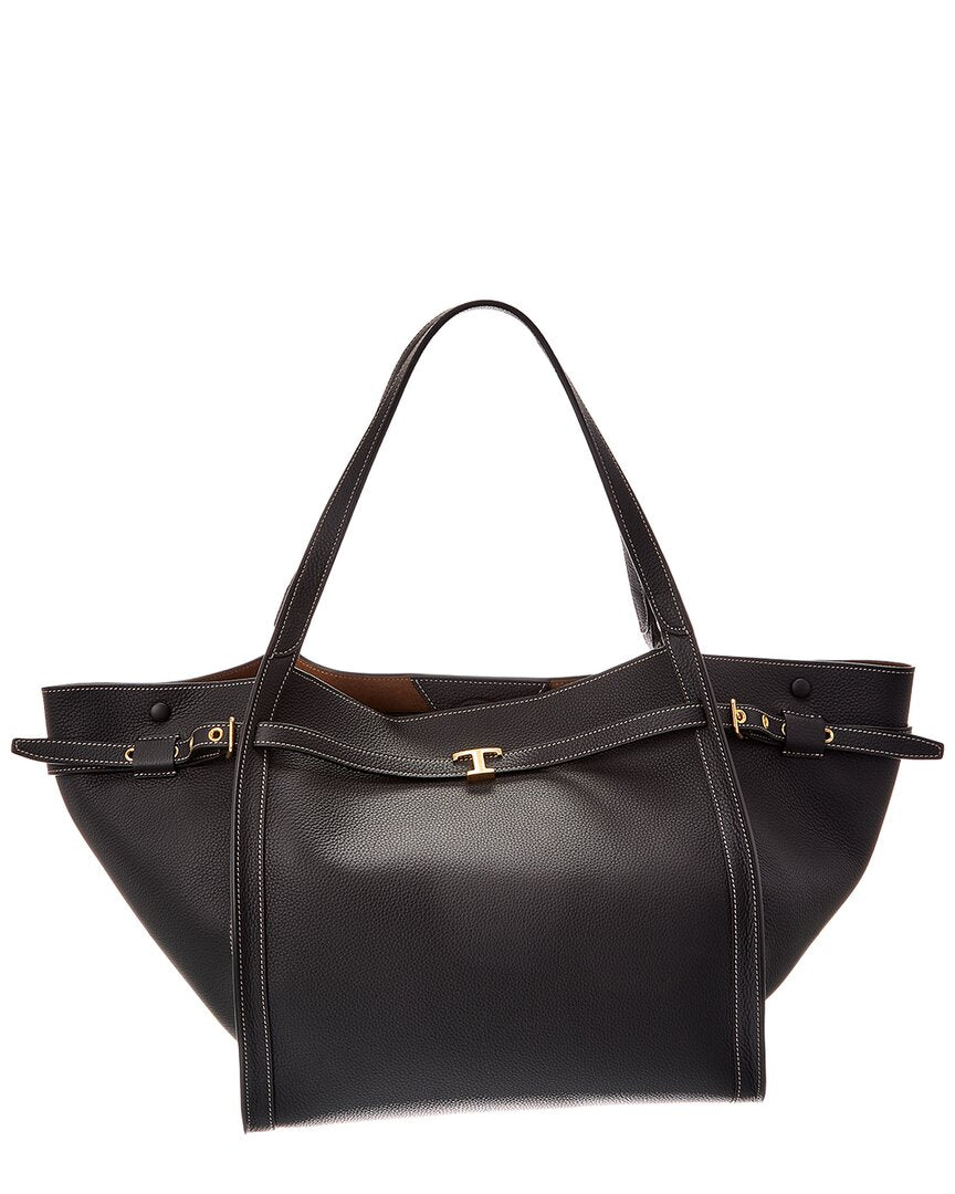 Tod's Logo Medium Leather Tote
