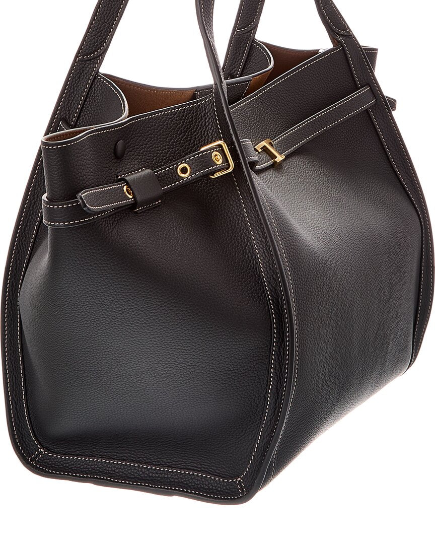 Tod's Logo Medium Leather Tote