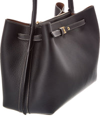 Tod's Logo Small Leather Tote