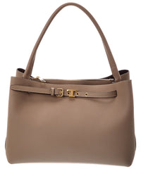Tod's Logo Small Leather Tote