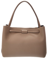 Tod's Logo Small Leather Tote