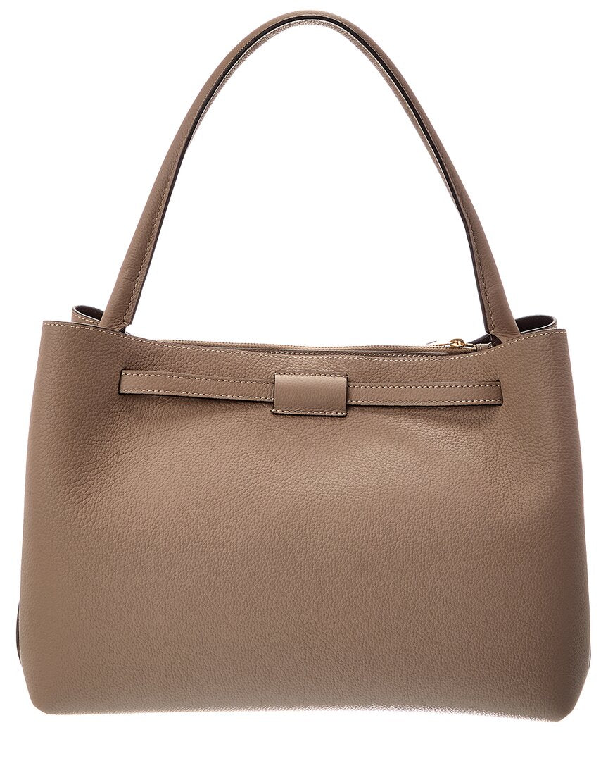 Tod's Logo Small Leather Tote