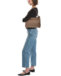 Tod's Logo Small Leather Tote