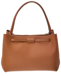 Tod's Logo Small Leather Tote