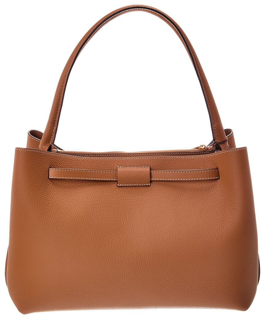 Tod's Logo Small Leather Tote