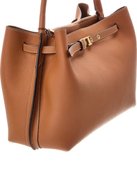 Tod's Logo Small Leather Tote