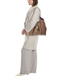 Tod's T Timeless Small Leather Tote
