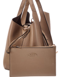 Tod's T Timeless Mini Leather Tote