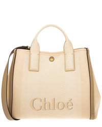 Chloé Chloe Carry Canvas & Leather Tote