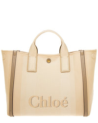 Chloé Chloe Carry Canvas & Leather Tote