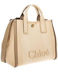 Chloé Chloe Carry Canvas & Leather Tote