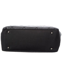 Pre-Owned Chanel Black Quilted Leather Paris Biarritz Tote Ginpaku Handmade Bag (Authentic
