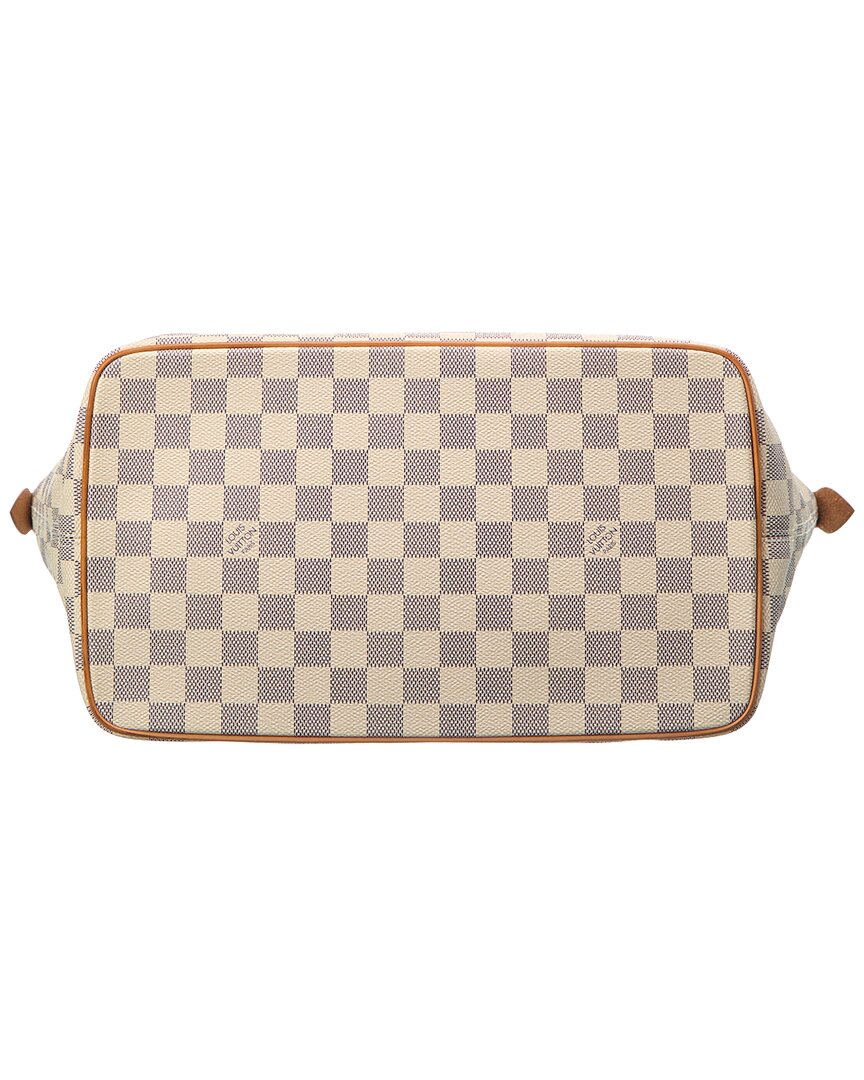 Pre-Owned Louis Vuitton White Damier Azur Saleya Mm (Authentic Pre-Loved)