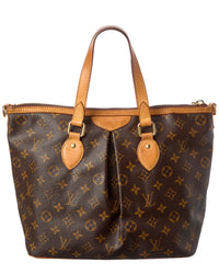 Pre-Owned Louis Vuitton Brown Monogram Canvas Palermo Pm (Authentic Pre-Loved)