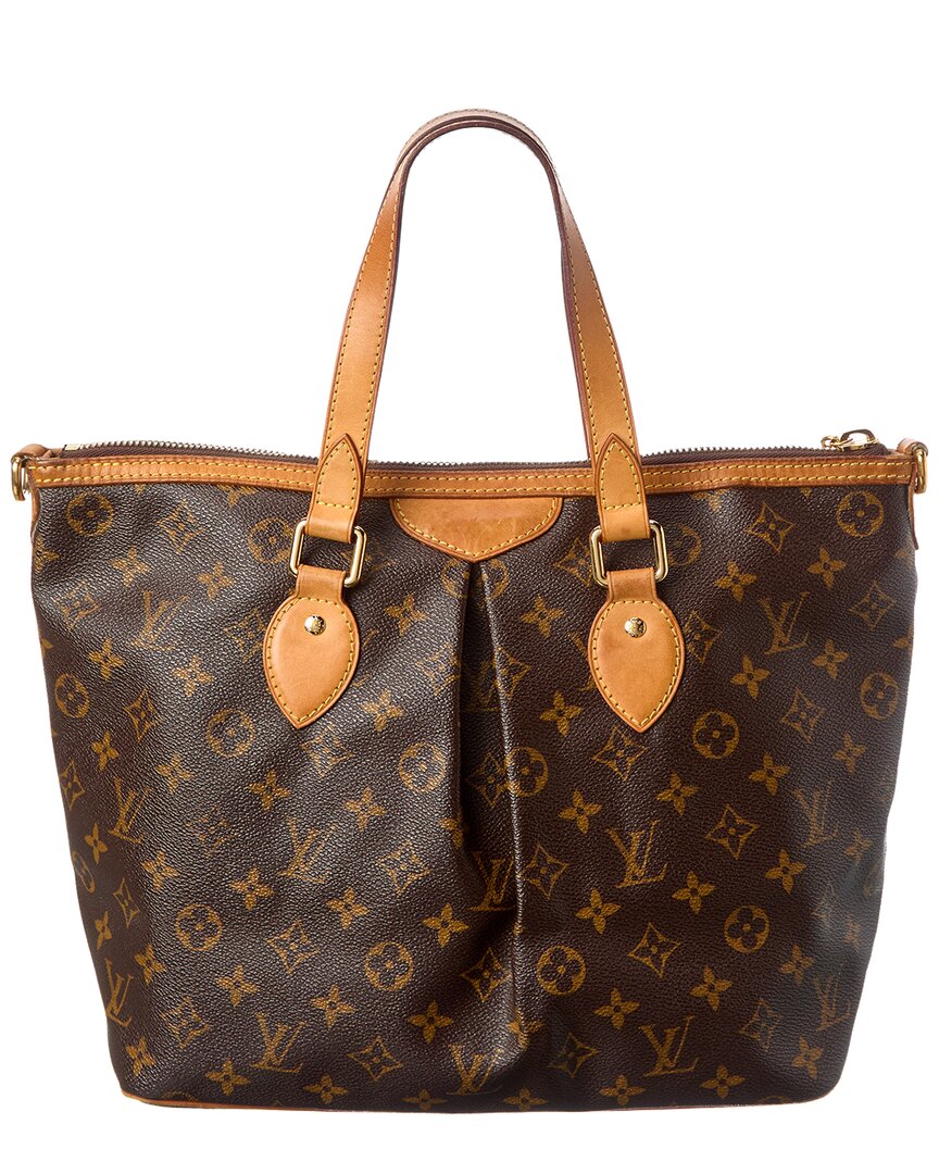 Pre-Owned Louis Vuitton Brown Monogram Canvas Palermo Pm (Authentic Pre-Loved)