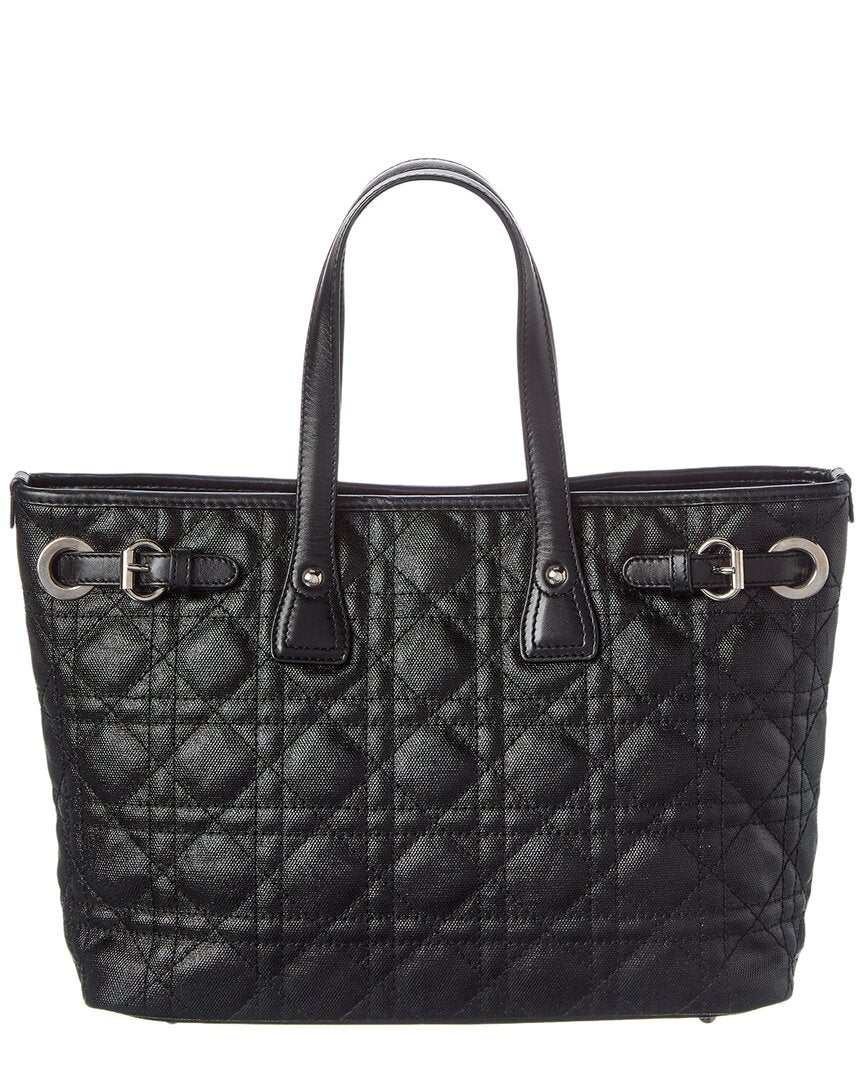 Dior Dior Black Coated Canvas Tote (Authentic Pre-Loved)