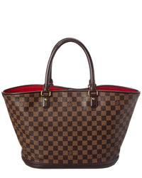 Louis Vuitton Louis Vuitton Brown Damier Ebene Coated Canvas Manosque Gm (Authentic Pre-Loved)