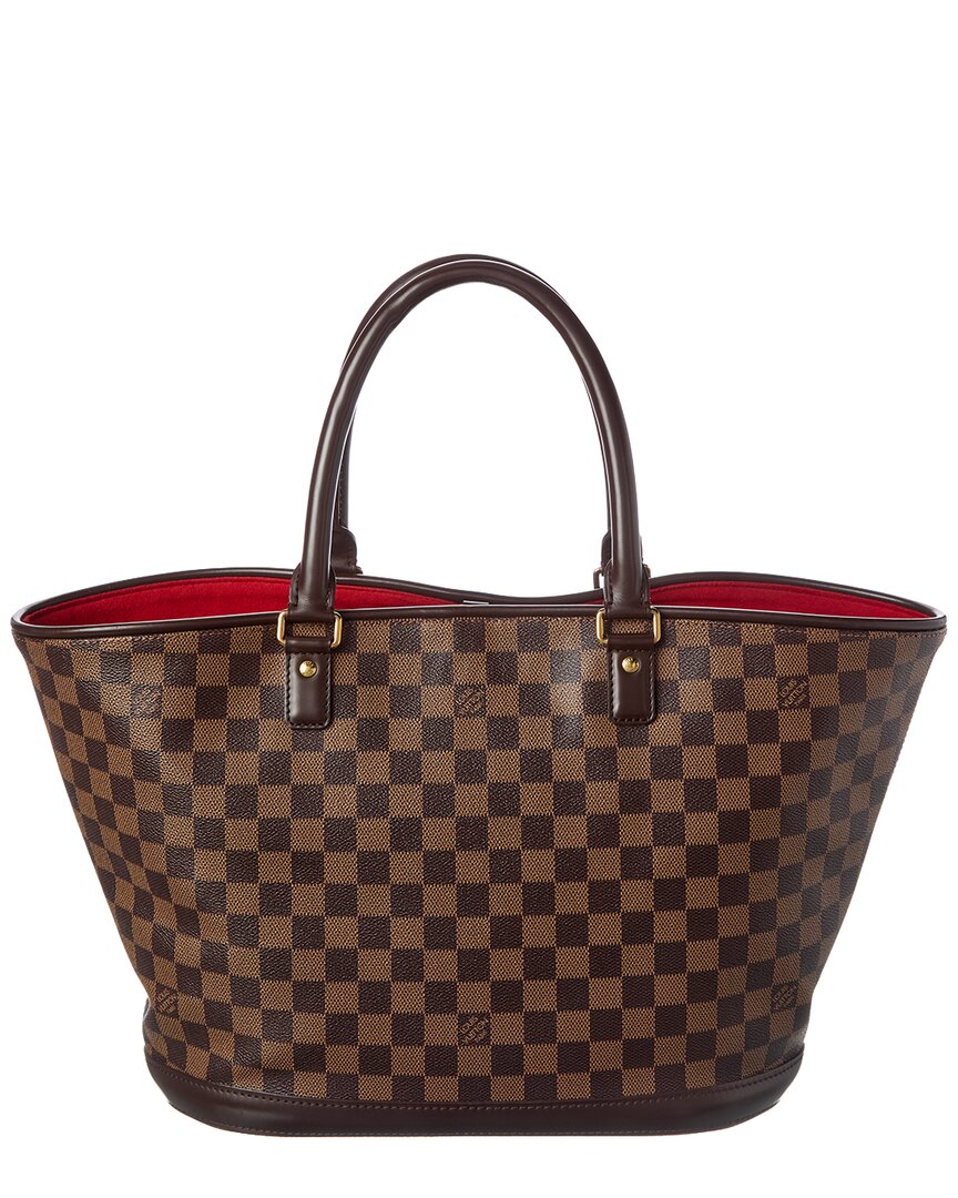 Louis Vuitton Louis Vuitton Brown Damier Ebene Coated Canvas Manosque Gm (Authentic Pre-Loved)