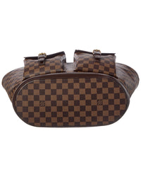 Louis Vuitton Louis Vuitton Brown Damier Ebene Coated Canvas Manosque Gm (Authentic Pre-Loved)