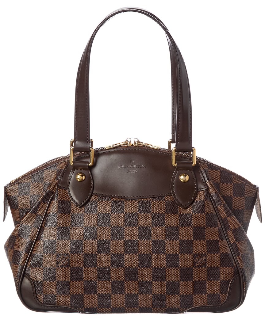 Louis Vuitton Louis Vuitton Brown Damier Ebene Coated Canvas Verona Pm (Authentic Pre-Loved)