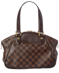 Louis Vuitton Louis Vuitton Brown Damier Ebene Coated Canvas Verona Pm (Authentic Pre-Loved)