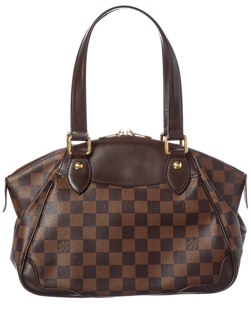 Louis Vuitton Louis Vuitton Brown Damier Ebene Coated Canvas Verona Pm (Authentic Pre-Loved)