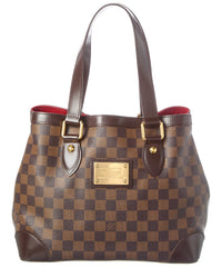 Louis Vuitton Louis Vuitton Brown Damier Ebene Coated Canvas Hampstead Pm (Authentic
