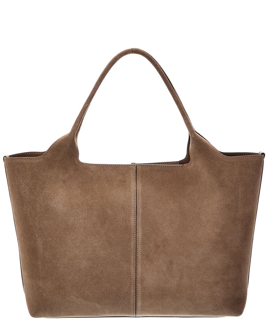 TOD's Tod's Logo Medium Suede Tote