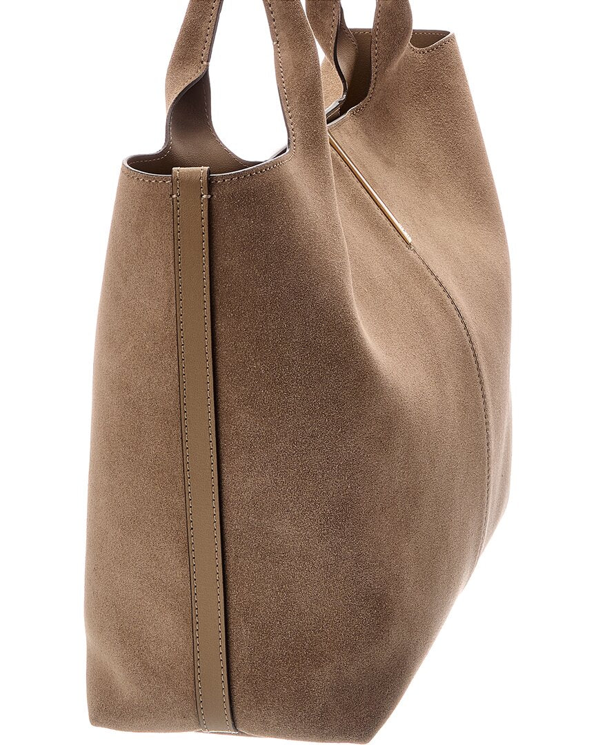 TOD's Tod's Logo Medium Suede Tote
