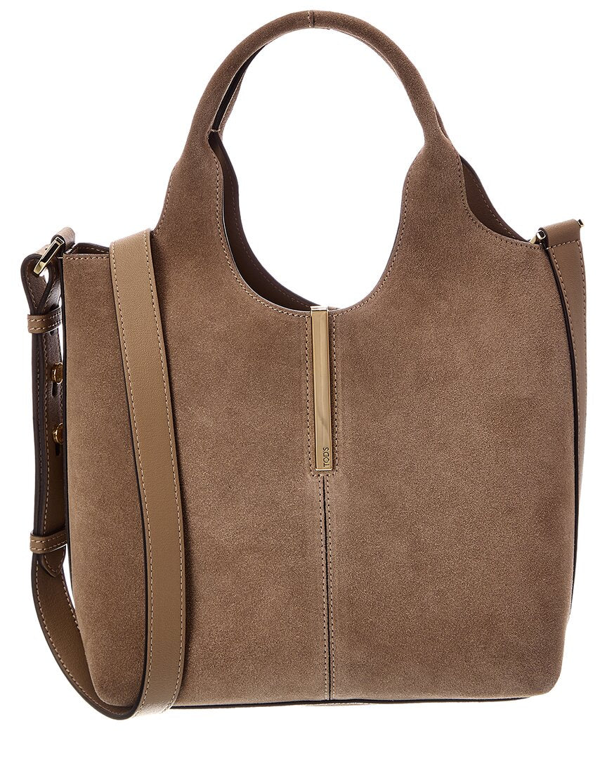 TOD's Tod's Logo Mini Suede Tote