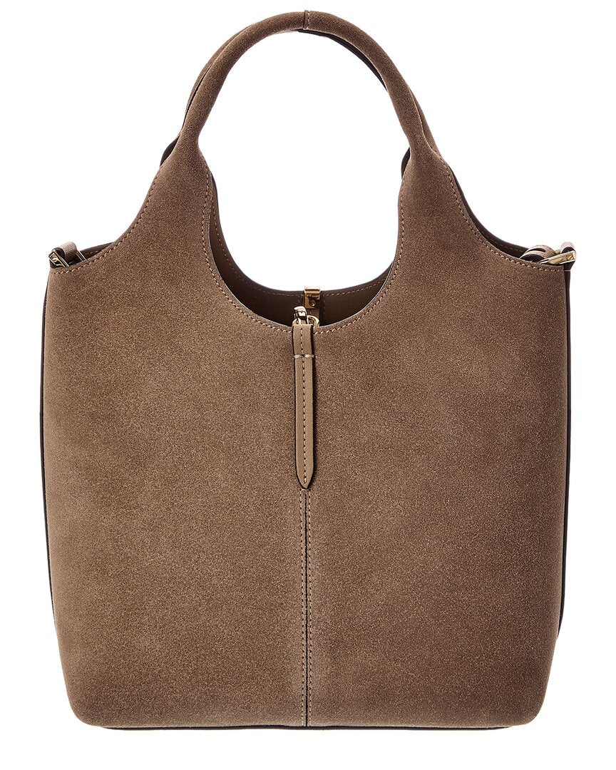 TOD's Tod's Logo Mini Suede Tote