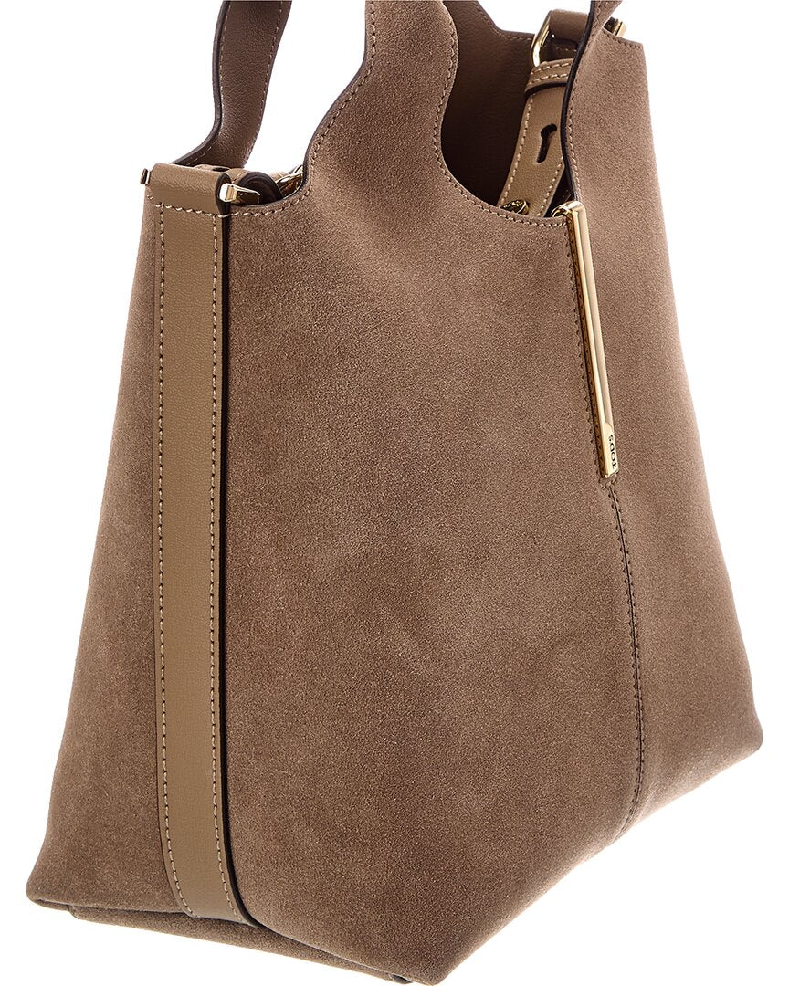 TOD's Tod's Logo Mini Suede Tote