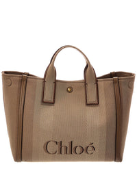Chloé Chloé Leather Medium Canvas Tote