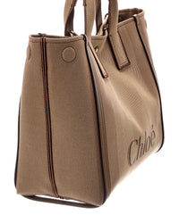 Chloé Chloé Leather Medium Canvas Tote