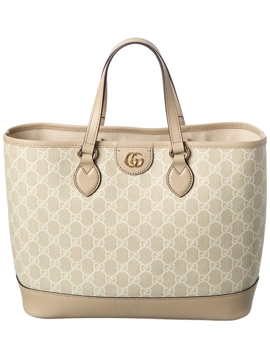 Gucci Dnu Inv Gucci Ophidia Small Gg Supreme Canvas & Leather Tote