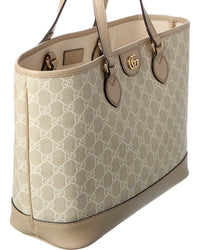 Gucci Dnu Inv Gucci Ophidia Small Gg Supreme Canvas & Leather Tote