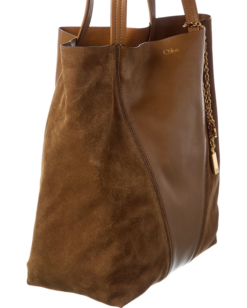 Chloé Chloé Spin Suede & Leather Tote