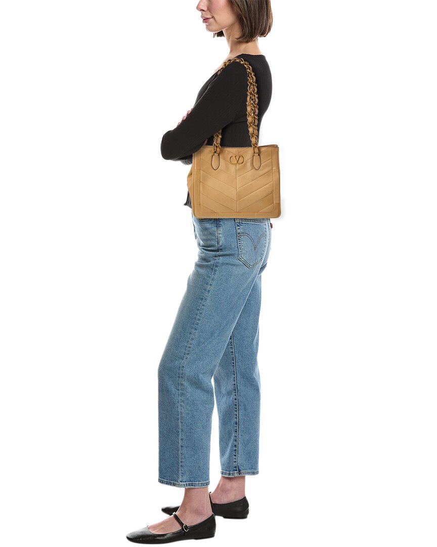 Valentino Valentino Vlog Leather Tote