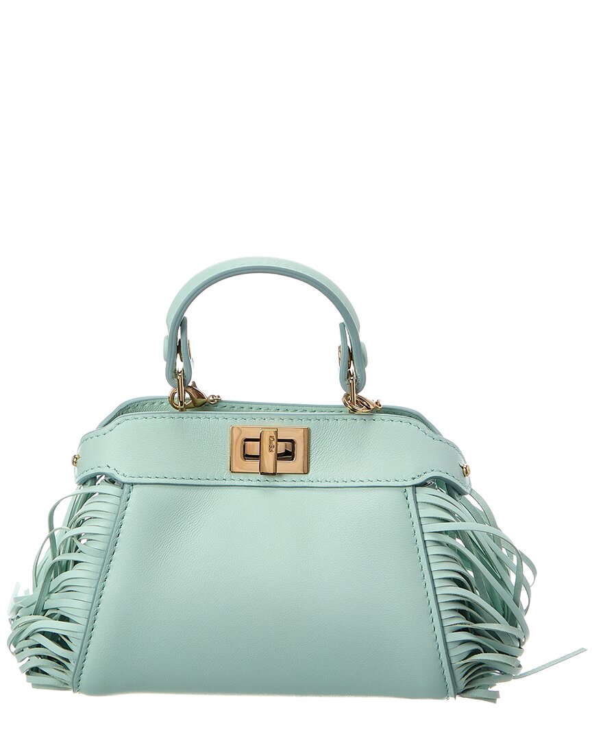 FENDI Fendi Nano Peekaboo Leather Clutch