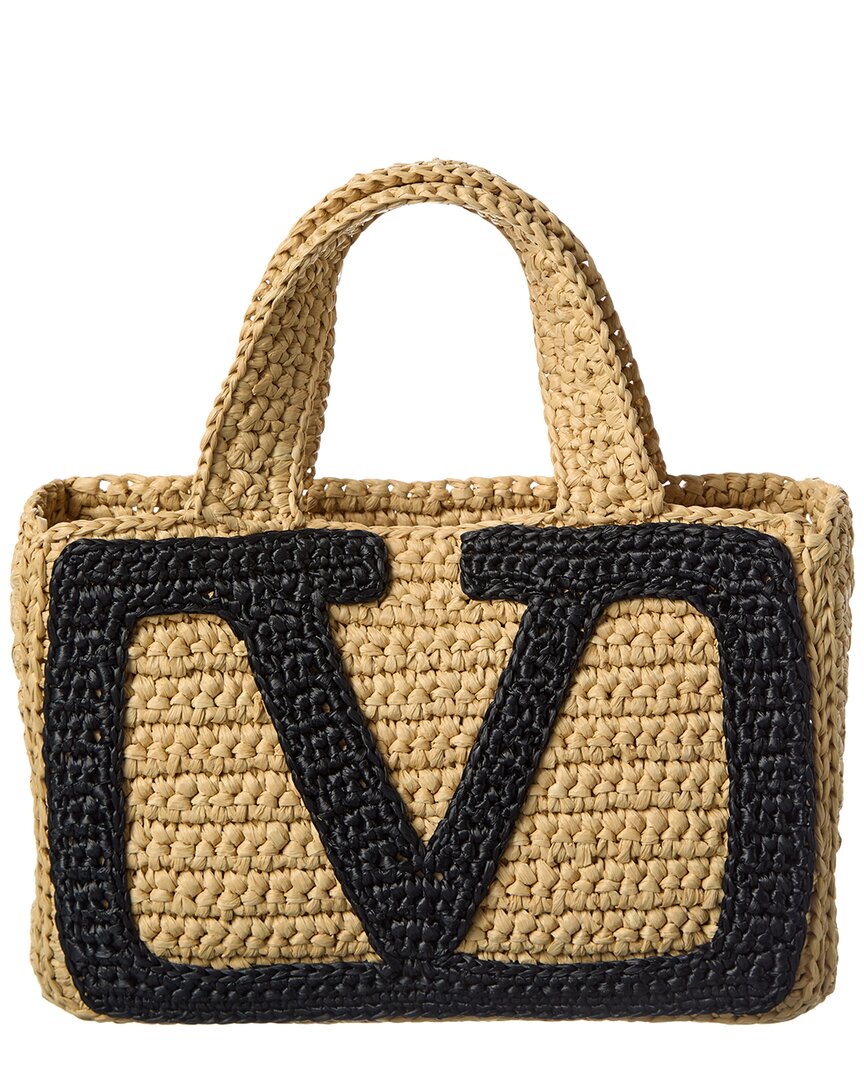 Valentino Valentino Viva Raffia Tote