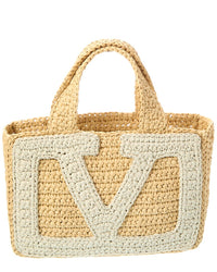 Valentino Valentino Viva Raffia Tote