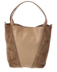 Chloé Chloé Spin Small Suede & Leather Tote